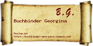 Buchbinder Georgina névjegykártya
